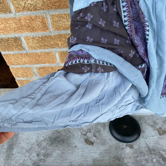 Free People Dusty Blue Santa Cruz Kimono small - Picture 4 of 13